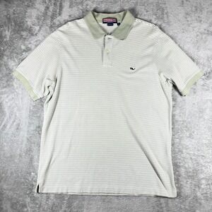 Polo Shirt Men's L Short‎ Sleeve Whale Logo Vineyard Vines